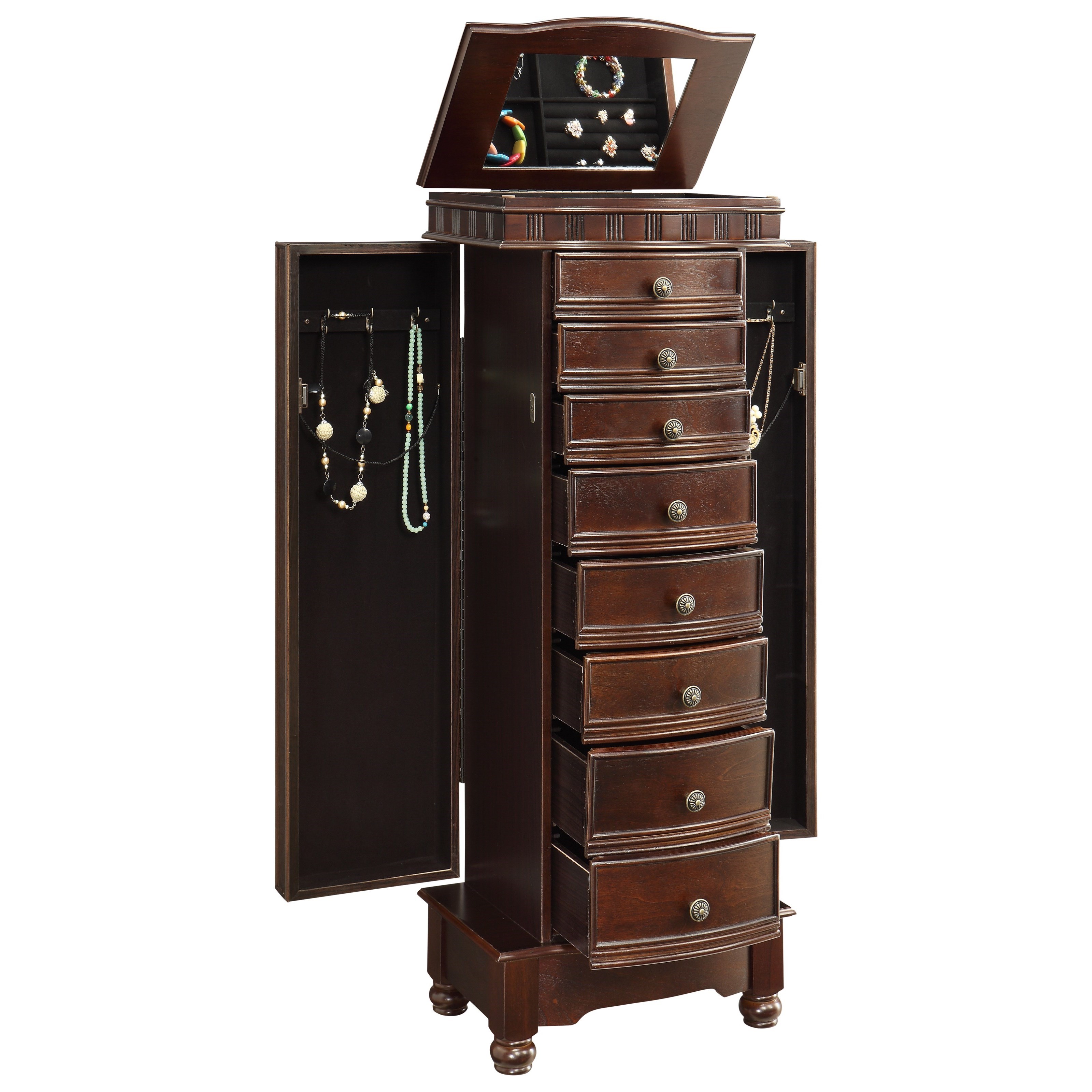 Powell Jewelry Armoire Murphy Coffee Jewelry Armoire A1